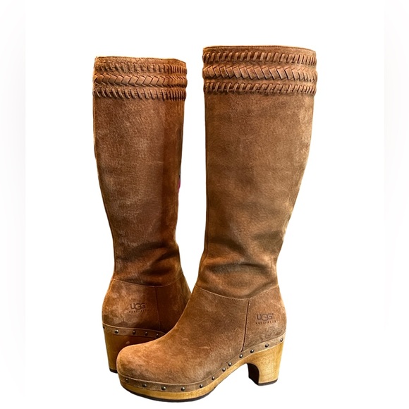 UGG Shoes - UGG Tan Heeled Boots